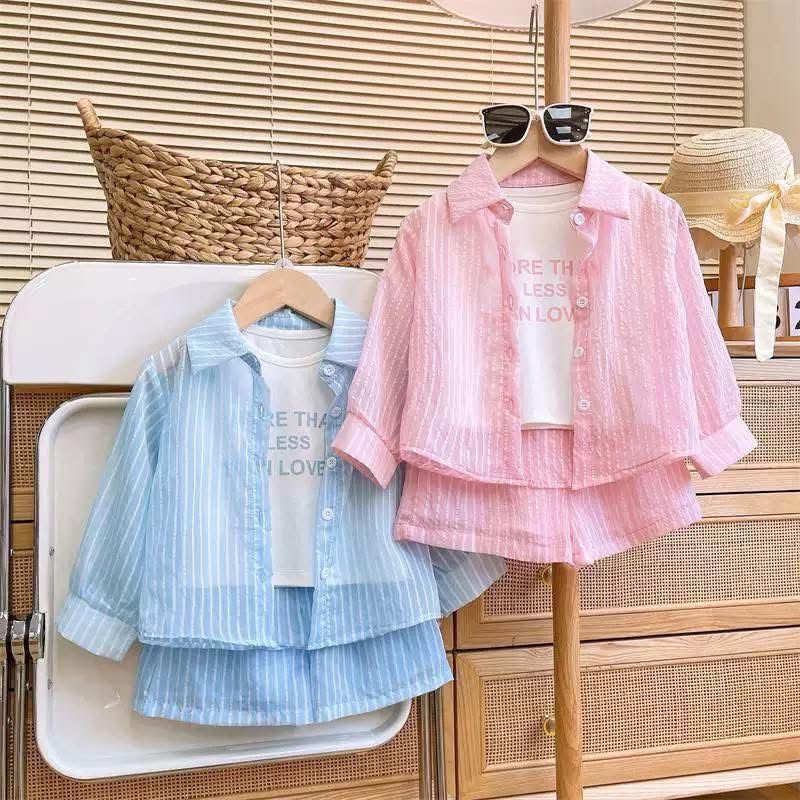 3-Piece Summer Pant Set for Girls