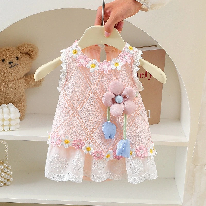 Blush tulip romper dress