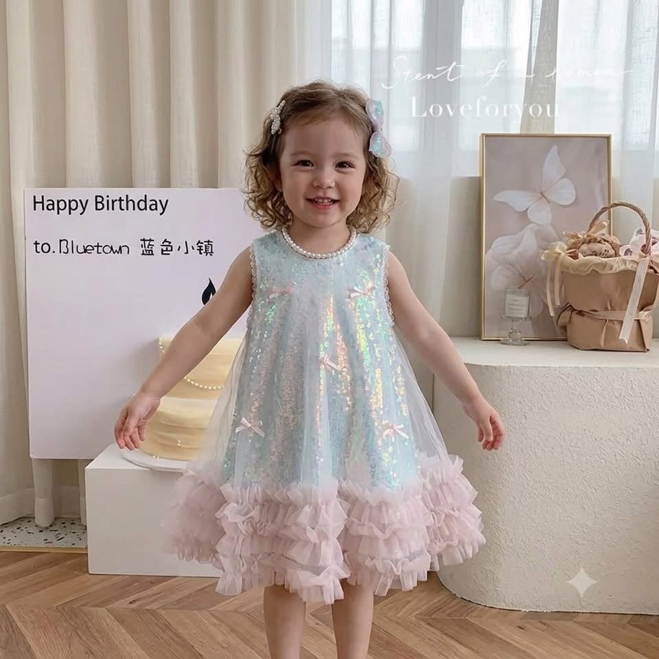 sequence princess dress